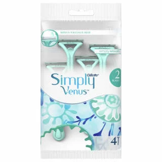 Gillette® Gillette Simply Venus 2 Disposable Razors 4pk 3 Gillette® Gillette Simply Venus 2 Disposable Razors 4pk