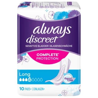 Always® Always Discreet Long Pads 10pk 3 Always® Always Discreet Long Pads 10pk
