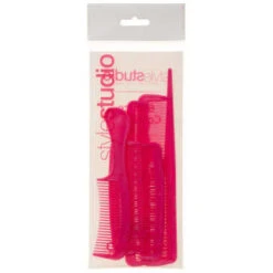 Hair Comb Set 6pc - Pink 18 Hair Comb Set 6pc - Pink -Care Product Shop 314933 style studio 6 piece comb set pink