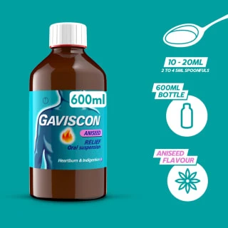 Gaviscon Aniseed 600ml 4 Gaviscon Aniseed 600ml - Image 2