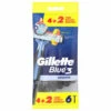 Gillette® Gillette Blue Smooth Razors 6pk -Care Product Shop 332850 gillette blue 3 smooth razors 6pk