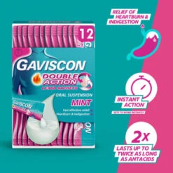 Gaviscon Double Action Liquid Sachets 12pk 13 Gaviscon Double Action Liquid Sachets 12pk -Care Product Shop 345488 gaviscon 12 x 10ml double action 10ml liquid sachets 2