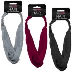 Style Studio Jersey Twist Headband - Pink -Care Product Shop 346013 jersey twist headband group