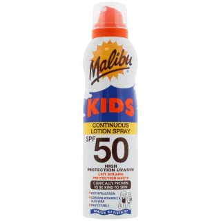 Malibu Kids Continuous Lotion Spray Spf 50 175ml 3 Malibu Kids Continuous Lotion Spray Spf 50 175ml