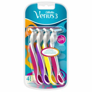Gillette® Gillette Venus 3 Razors 4pk 3 Gillette® Gillette Venus 3 Razors 4pk