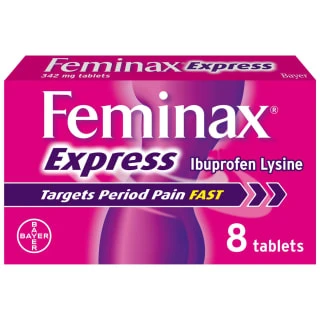 B&M Feminax Express Period Pain & Cramps Tablets 8pk 3 B&M Feminax Express Period Pain & Cramps Tablets 8pk