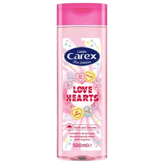 Carex Fun Edition Bath & Shower Cream 500ml - Love Hearts 3 Carex Fun Edition Bath & Shower Cream 500ml - Love Hearts
