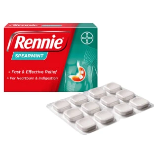 Rennie Spearmint Heartburn & Indigestion Relief Tablets 96pk 4 Rennie Spearmint Heartburn & Indigestion Relief Tablets 96pk - Image 2
