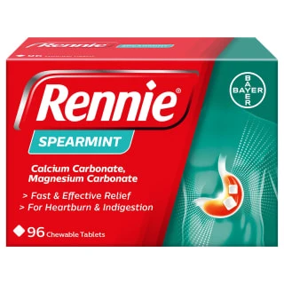 Rennie Spearmint Heartburn & Indigestion Relief Tablets 96pk 3 Rennie Spearmint Heartburn & Indigestion Relief Tablets 96pk