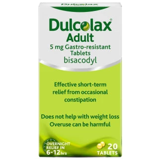 B&M Dulcolax Adult 5mg Gastro-Resistant Tablets 20pk 3 B&M Dulcolax Adult 5mg Gastro-Resistant Tablets 20pk