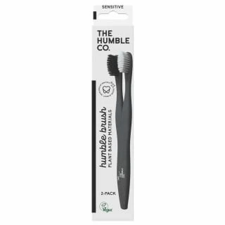 B&M The Humble Co. Sensitive Toothbrush 2pk - Black & White 3 B&M The Humble Co. Sensitive Toothbrush 2pk - Black & White