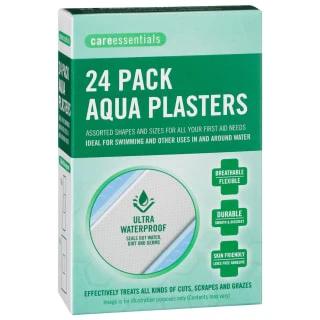 B&M Care Essentials Aqua Plasters 24pk 3 B&M Care Essentials Aqua Plasters 24pk