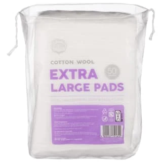 B&M Extra Large Cotton Wool Pads 50pk 3 B&M Extra Large Cotton Wool Pads 50pk