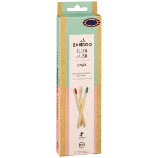 B&M Bamboo Toothbrushes 3pk 4 B&M Bamboo Toothbrushes 3pk - Image 2