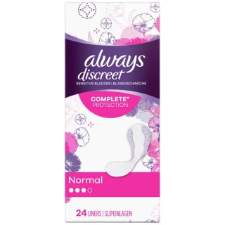 Always® Always Discreet Liners 24pk - Normal 3 Always® Always Discreet Liners 24pk - Normal
