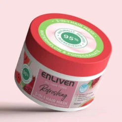 Enliven Softening 3-in-1 Hair Mask 350ml - Watermelon & Pomegranate 7 Enliven Softening 3-in-1 Hair Mask 350ml - Watermelon & Pomegranate -Care Product Shop 384891 enliven mask 350ml watermelon pomegranate