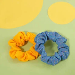 Ella Style Scrunchies 2pk - Blue & Gold 9 Ella Style Scrunchies 2pk - Blue & Gold -Care Product Shop 385596 ella style hair accessories 2pk scrunchies 2