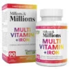 B&M Millions & Millions Multivitamin & Iron Tablets 90pk -Care Product Shop 385665 millions multivitamin iron 90 tablets