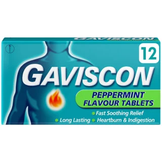 Gaviscon Peppermint Flavour Tablets 3 Gaviscon Peppermint Flavour Tablets