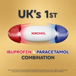 Nuromol Dual Action Pain Relief 200mg/500mg Tablets 6pk 11 Nuromol Dual Action Pain Relief 200mg/500mg Tablets 6pk -Care Product Shop 388294 nuromol ibuprofen and paracetamol 6s 2