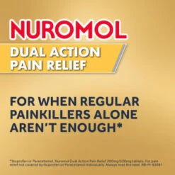 Nuromol Dual Action Pain Relief 200mg/500mg Tablets 6pk 14 Nuromol Dual Action Pain Relief 200mg/500mg Tablets 6pk -Care Product Shop 388294 nuromol ibuprofen and paracetamol 6s