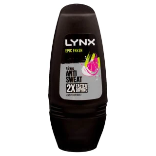 Lynx Epic Fresh Anti-Sweat Roll On 50ml 3 Lynx Epic Fresh Anti-Sweat Roll On 50ml