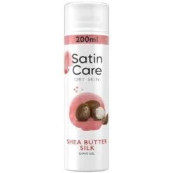 B&M Satin Care Shea Butter Silk Shave Gel 200ml