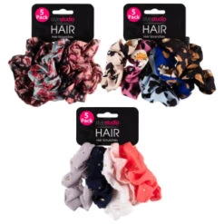 Style Studio Hair Scrunchies 5pk - Gold Stars 17 Style Studio Hair Scrunchies 5pk - Gold Stars -Care Product Shop 390087 5pk style studio hair scrunchies group