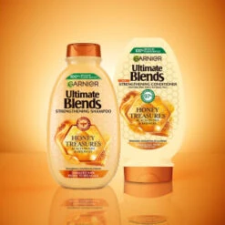Garnier Ultimate Blends Shampoo 400ml - Honey Treasures 7 Garnier Ultimate Blends Shampoo 400ml - Honey Treasures -Care Product Shop 395935 395937 gernier ulimate blends shampoo and conditioner honey treasures 1